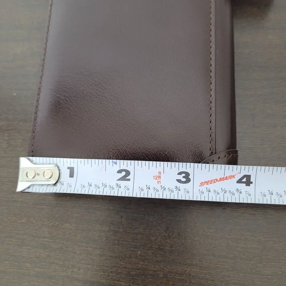 NEW MANBANG Men's Genuine Cowhide Leather Extra Capacity RFID Bifold Wallet 12CT